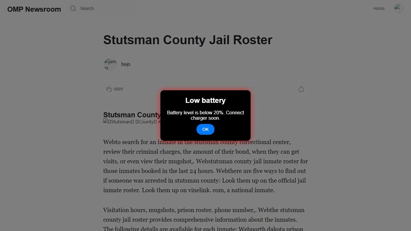 Stutsman County Jail Roster