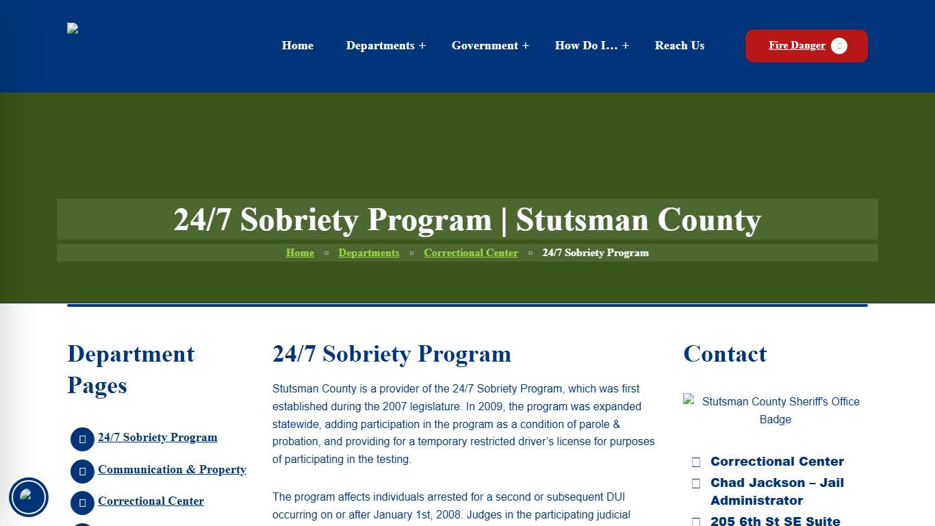 24/7 Sobriety Program | Stutsman County